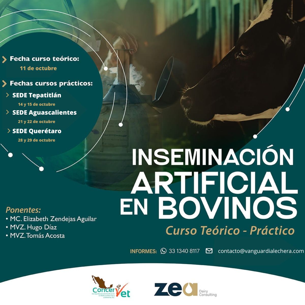 Inseminación artificial para bovinos